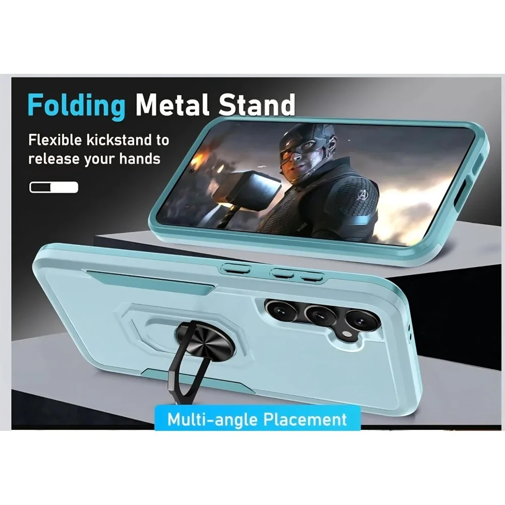 Janmitta Compatible with Samsung‎ Galaxy S24 FE 4F Case with Screen Protector